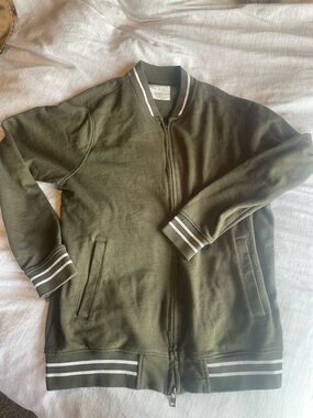 Five Four Olive Green Knit Crew Sweater